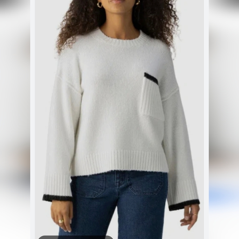 SANCTUARY Uptown Girl Sweater In Chalk Sie XS Oversized